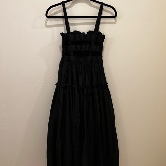 ASOS DESIGN black midi dress size 4 - Picture 7 of 8